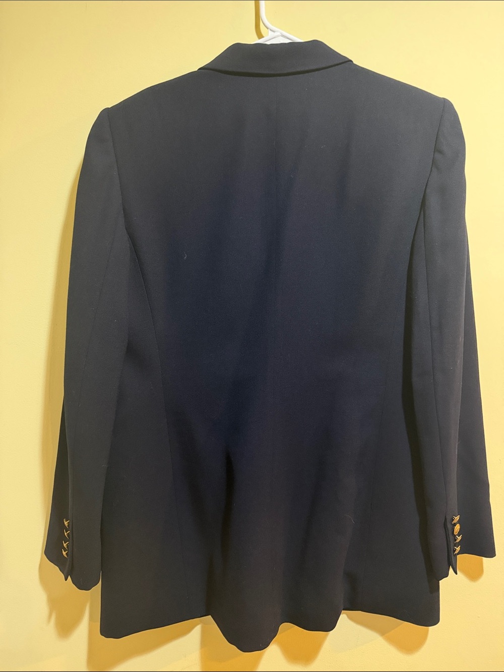 Women’s Lauren Ralph Lauren Navy Blazer with Gold Crest Emblem - Picture 5 of 6